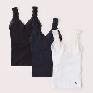 3 pack lace icon cami, NWOT